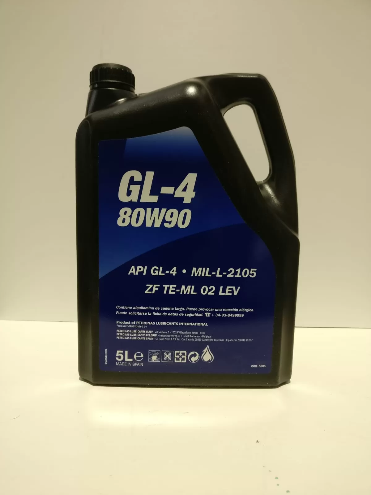 Aceite lubricante grado SAE 80W90 gl4, formulado con bases minerales de  elevado grado de refino